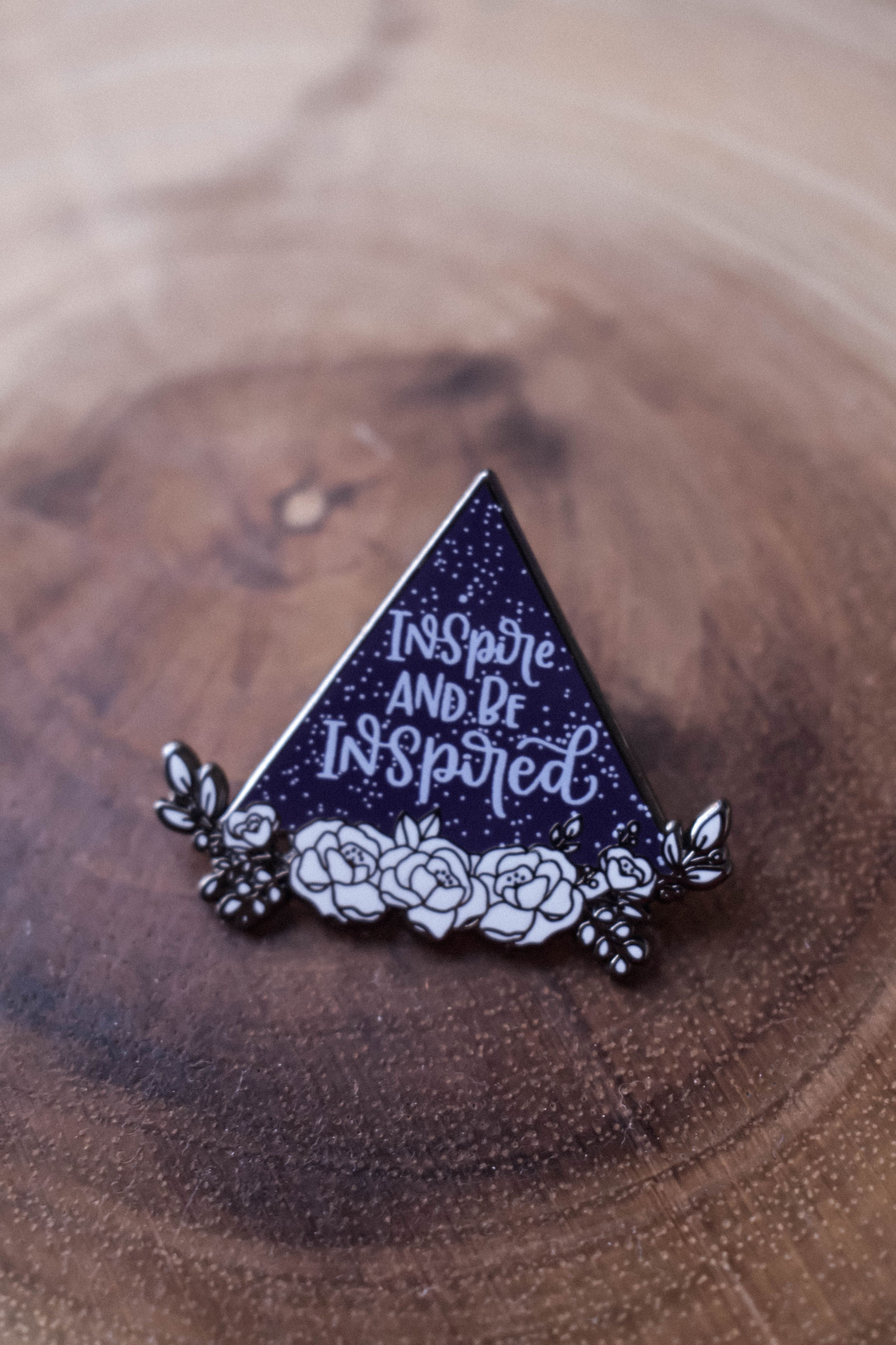 READY TO SHIP: Enamel Pin, Inspire and Be inspired
