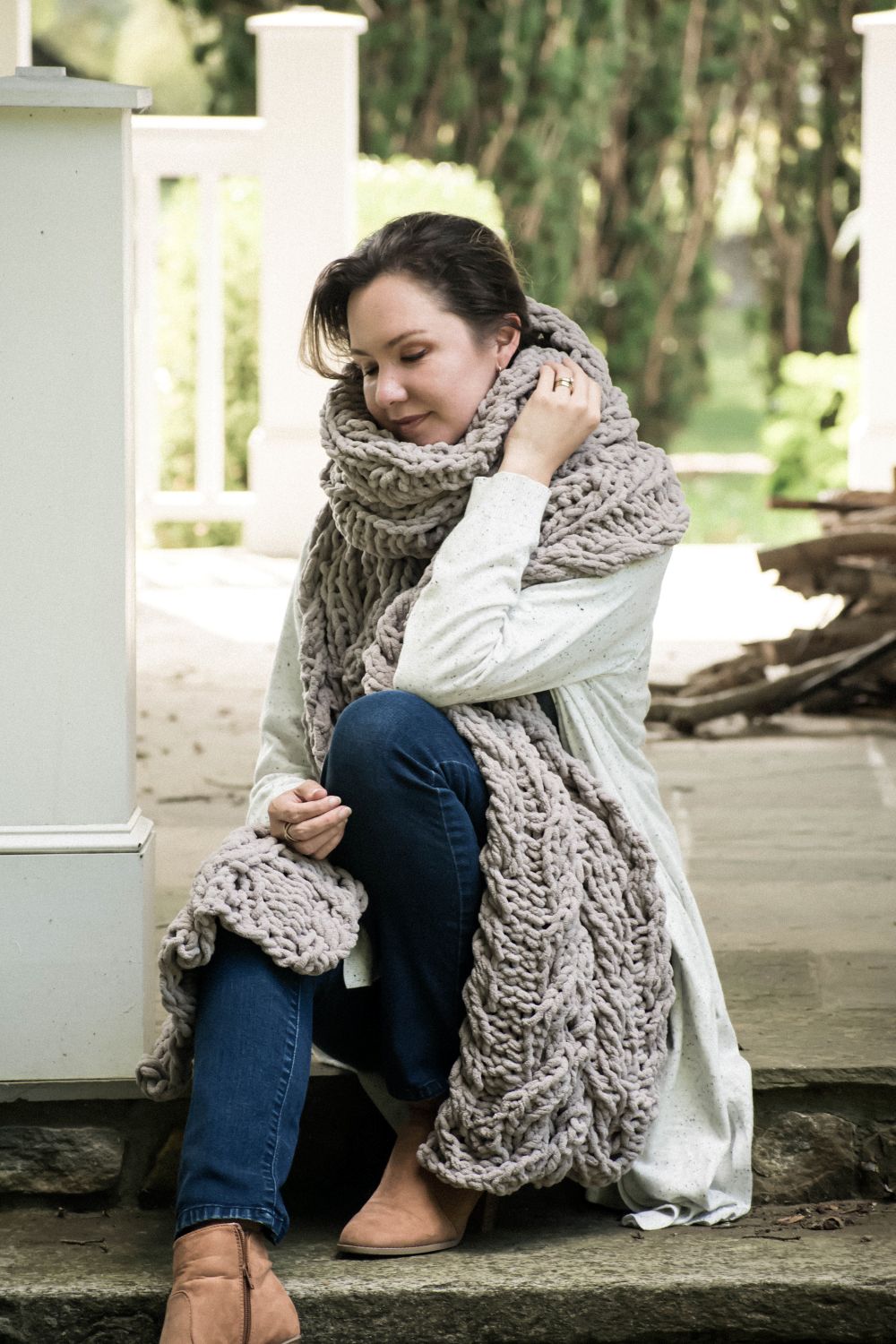 SCARF KNITTING PATTERN: The Merryall Oversized Scarf